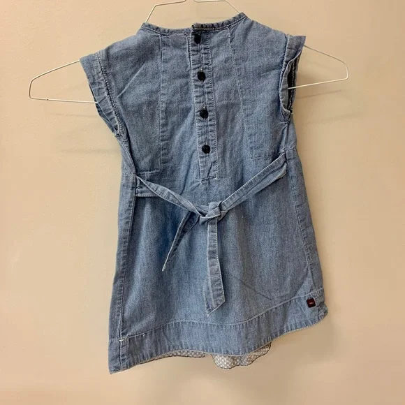 tea Collection, 2T Girls Denim Dress, chambray - Picture 2 of 3
